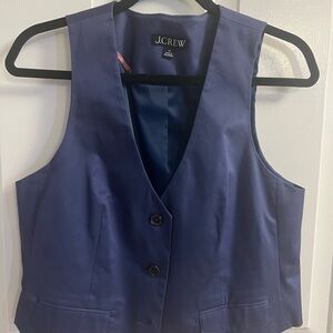 J. Crew Navy Buttoned Vest